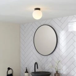 Sligo Industrial Outdoor Bathroom Flush Ceiling Light 13 Sligo Industrial Outdoor Bathroom Flush Ceiling Light -Dunelm Cheap Lighting Store 30894959 alt09