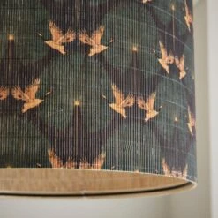 Luxe Cranes Bamboo Drum Lamp Shade 9 Luxe Cranes Bamboo Drum Lamp Shade -Dunelm Cheap Lighting Store 30898065 alt02