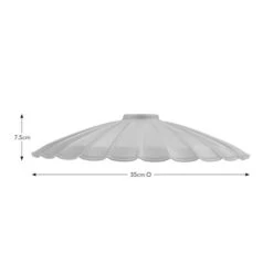 Maya Scalloped Metal Easy Fit Pendant Shade -Dunelm Cheap Lighting Store 30898492 alt08