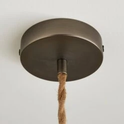 Fentress Twisted Jute Pendant Flex Ceiling Light Cable -Dunelm Cheap Lighting Store 30898534 alt03