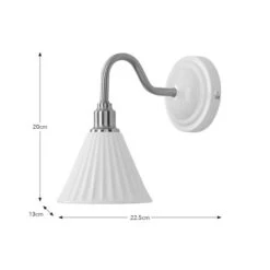 Lilbourne Ribbed Ceramic Wall Light -Dunelm Cheap Lighting Store 30898549 alt08