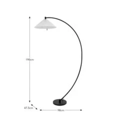 Arch Mid Century Floor Lamp -Dunelm Cheap Lighting Store 30898607 alt08