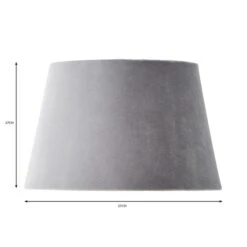 Clara Velvet Tapered Lamp Shade -Dunelm Cheap Lighting Store 30904423 alt04