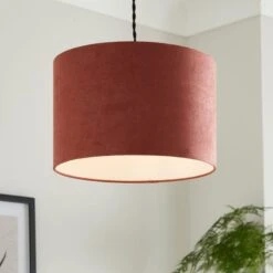 Iona Suede Drum Lamp Shade