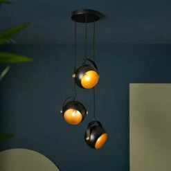 Olympya Industial 3 Light Cluster Ceiling Light
