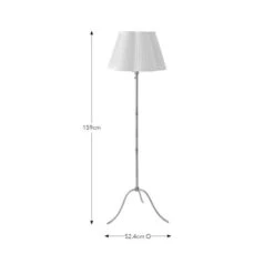 Alloura Mid Century Adjustable Tripod Floor Lamp -Dunelm Cheap Lighting Store 30921576 alt08