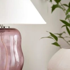 Phoebe Abstract Glass Table Lamp -Dunelm Cheap Lighting Store 30921607 alt02