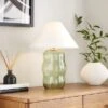 Phoebe Abstract Glass Table Lamp