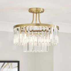 Audra 3 Light Semi Flush Ceiling Light