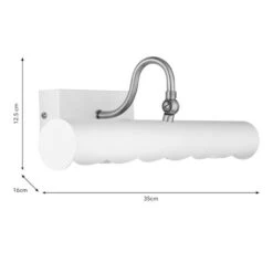 Remi Scalloped 2 Light Adjustable Picture Wall Light -Dunelm Cheap Lighting Store 30921695 alt08