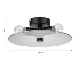 Circlet 3 Light Flush Bathroom Ceiling Light -Dunelm Cheap Lighting Store 30921762 alt08