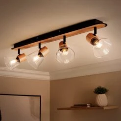 Zoya Industrial 4 Light Adjustable Spotlight Bar -Dunelm Cheap Lighting Store 30921773 alt09