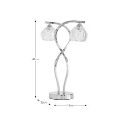 Alena 2 Light Table Lamp -Dunelm Cheap Lighting Store 30922542 alt08