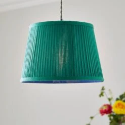 Polly Pleated Drum Lamp Shade -Dunelm Cheap Lighting Store 30923179
