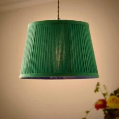 Polly Pleated Drum Lamp Shade -Dunelm Cheap Lighting Store 30923179 alt01