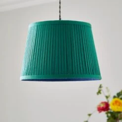 Polly Pleated Drum Lamp Shade -Dunelm Cheap Lighting Store 30923179 alt03