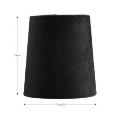 Clara Velvet Tapered Lamp Shade -Dunelm Cheap Lighting Store 30923596 alt08