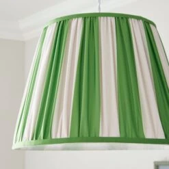 Pride & Joy Green Stripe Lamp Shade -Dunelm Cheap Lighting Store 30923672 alt02