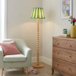 Pride & Joy Green Stripe Lamp Shade -Dunelm Cheap Lighting Store 30923672 alt03