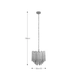 Esme Modern Adjustable Chandelier -Dunelm Cheap Lighting Store 30923705 alt08