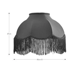 Carmona Fringed Satin Lamp Shade 27 Carmona Fringed Satin Lamp Shade -Dunelm Cheap Lighting Store 30923736 alt08