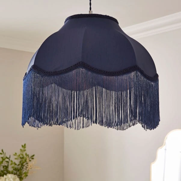 Carmona Fringed Satin Lamp Shade 5 Carmona Fringed Satin Lamp Shade - Image 5