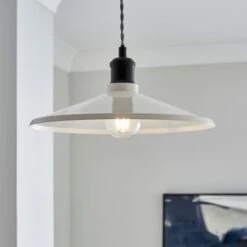 Denver Shallow Easy Fit Pendant Shade -Dunelm Cheap Lighting Store 30923773