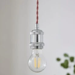 Charlie Industrial Adjustable Pendant Flex Ceiling Light Cable -Dunelm Cheap Lighting Store 30923782 alt02