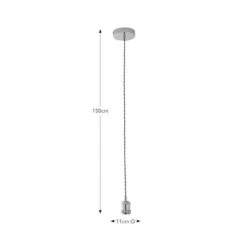 Charlie Industrial Adjustable Pendant Flex Ceiling Light Cable -Dunelm Cheap Lighting Store 30923782 alt08