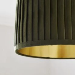 Sawyer Pleated Velvet Drum Lamp Shade -Dunelm Cheap Lighting Store 30923796 alt02