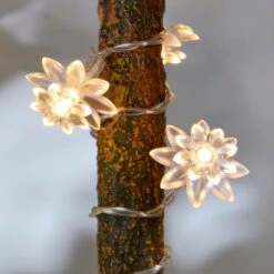 Flower 10 LED Indoor Outdoor String Lights 3 Flower 10 LED Indoor Outdoor String Lights -Dunelm Cheap Lighting Store 30925165 alt01