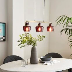 Auburn Modern 3 Light Adjustable Diner Ceiling Light -Dunelm Cheap Lighting Store 30968367