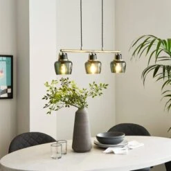 Auburn Modern 3 Light Adjustable Diner Ceiling Light -Dunelm Cheap Lighting Store 30968684